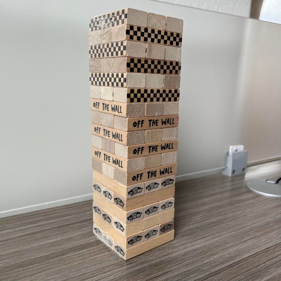 Vans Off The Wall Family Exclusive Stacking Game Wooden Blocks Jenga - Picture 4 of 6